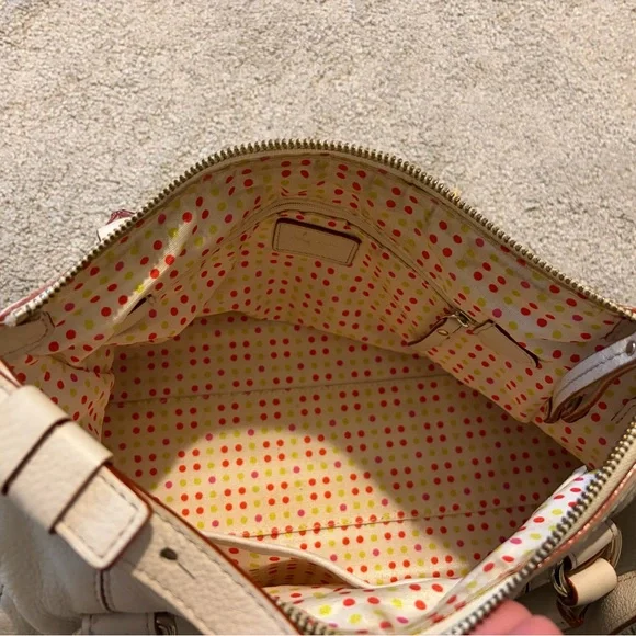 Kate Spade Ivory Satchel with Tan Accents - Picture 2 of 3